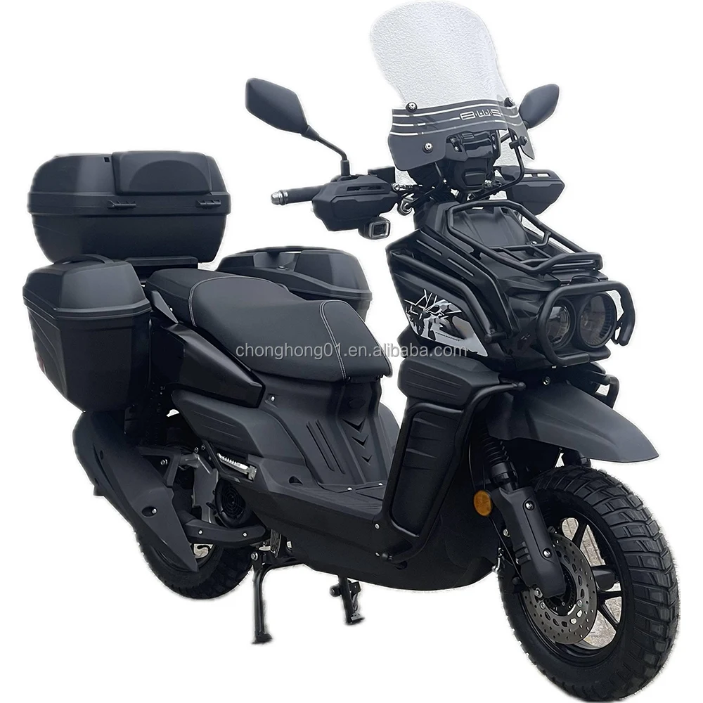 Wholesale Adults Air cooled Petrol Scooter High Speed Powerful Gasoline Motorcycle Moped 90km/h 150cc Gas Scooter (GALATIC)