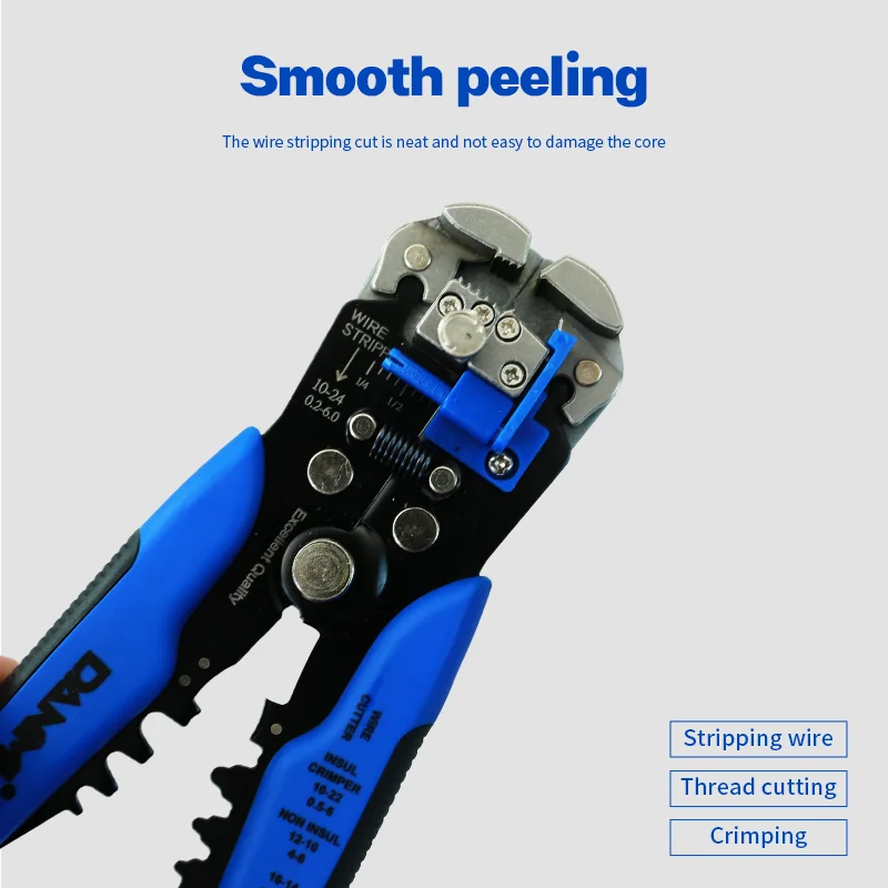 Multi-Function Wire Stripping Tools Cable Cutter Automatic Wire Stripper Cable Stripping Cutting