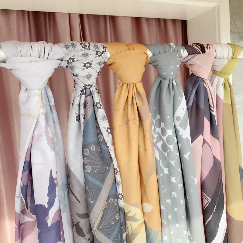 square cotton printed customized 2022 new wholesale online muslim scarf women hijab malaysia