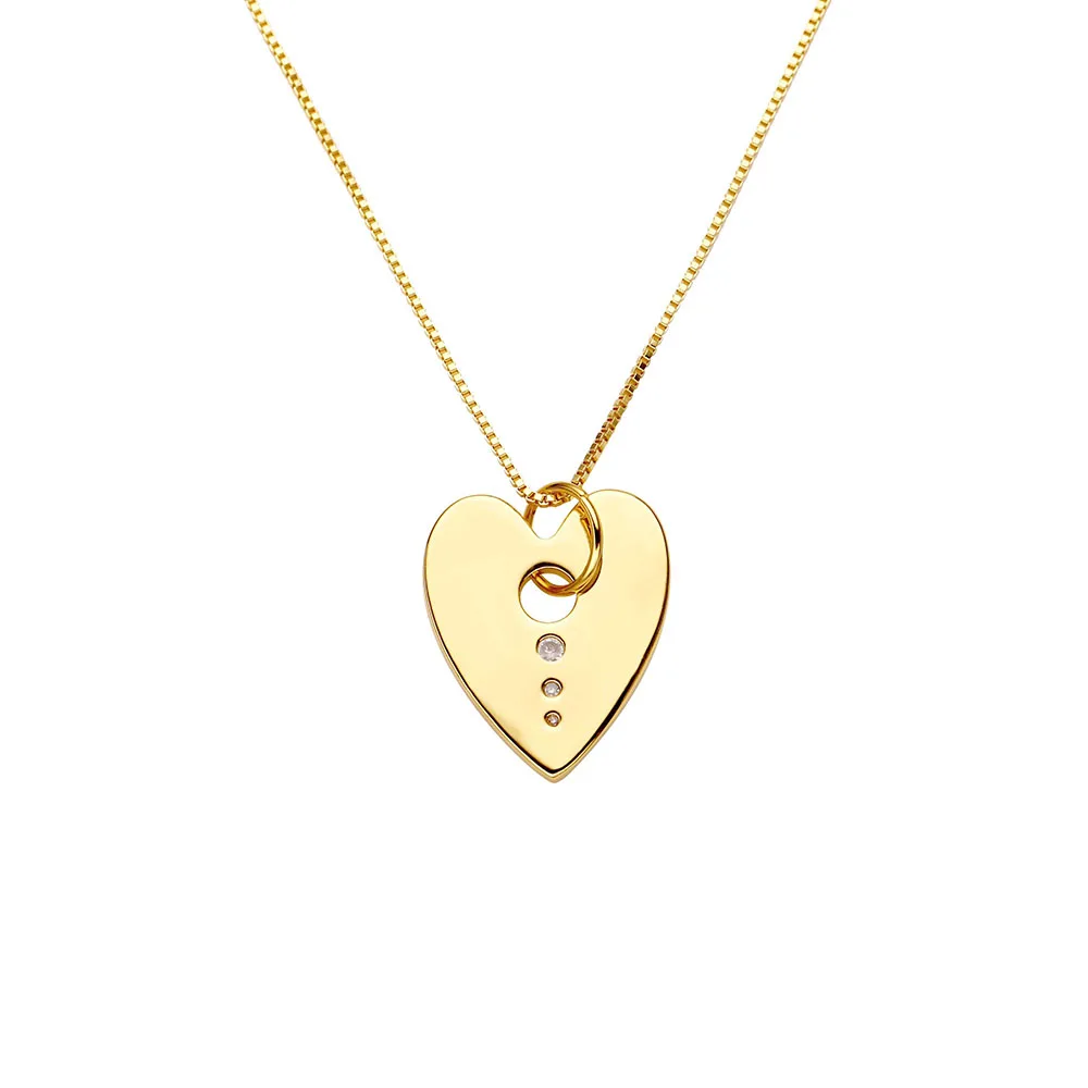 925 sterling silver jewelry star/heart set cute pendant necklace hot sale cubic zircon pendant silver necklace for women