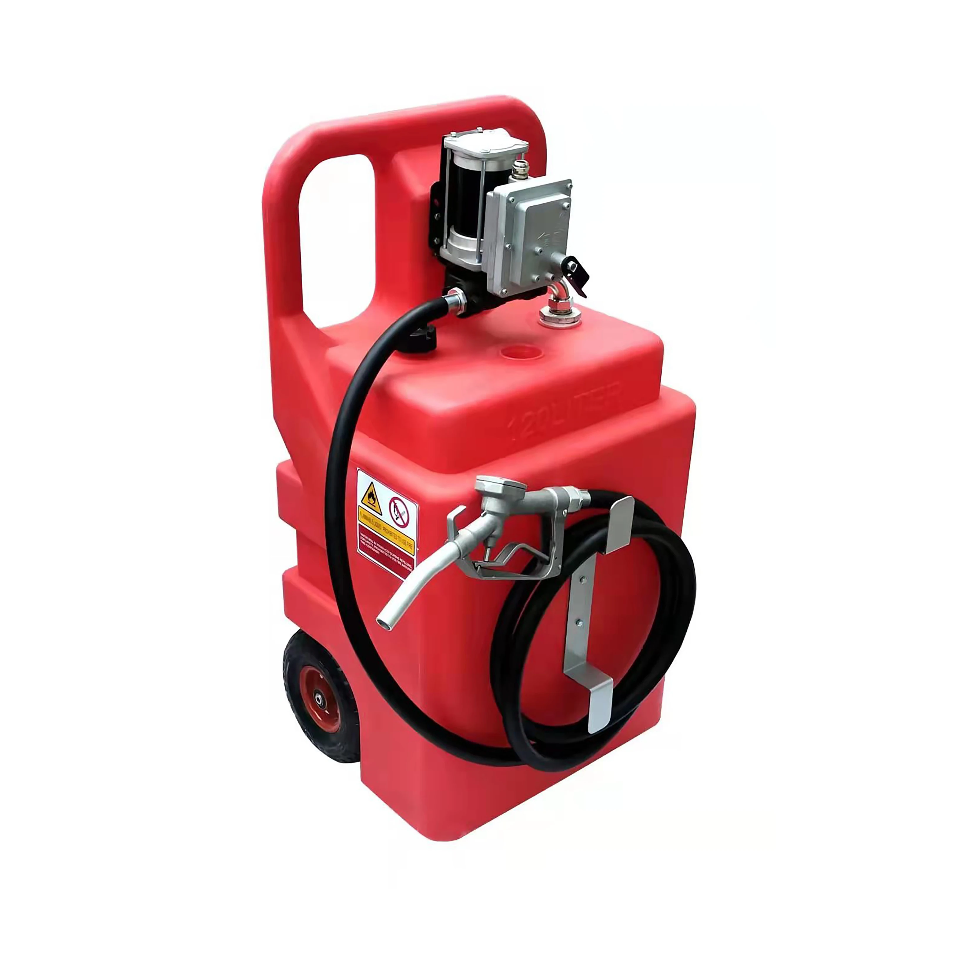 Portable 14 Gallon Fill Diesel Gasoline Oil Drums With Wheels for Fueling