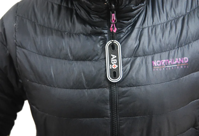 A + B + AB + O + Front Badge Package decorative Clothing Zipper Blood Type  custom PVC Blood Type Label  Patch