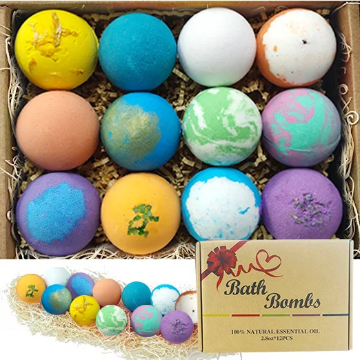 Handmade Natur Organic Vegan BathBombs Bubble Bath Fizzies Boule Sain 5 1 Bombe De Bain Da Bagno Mini Baths Bombs 25g Gift Set
