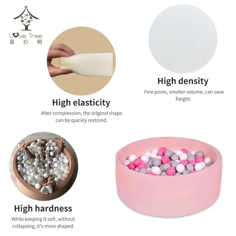 The Factory Stock Sells Directly The Children Ball Pool Round Waterproof Foldable Pink Outdoor Playground Simple Slide >8 Years