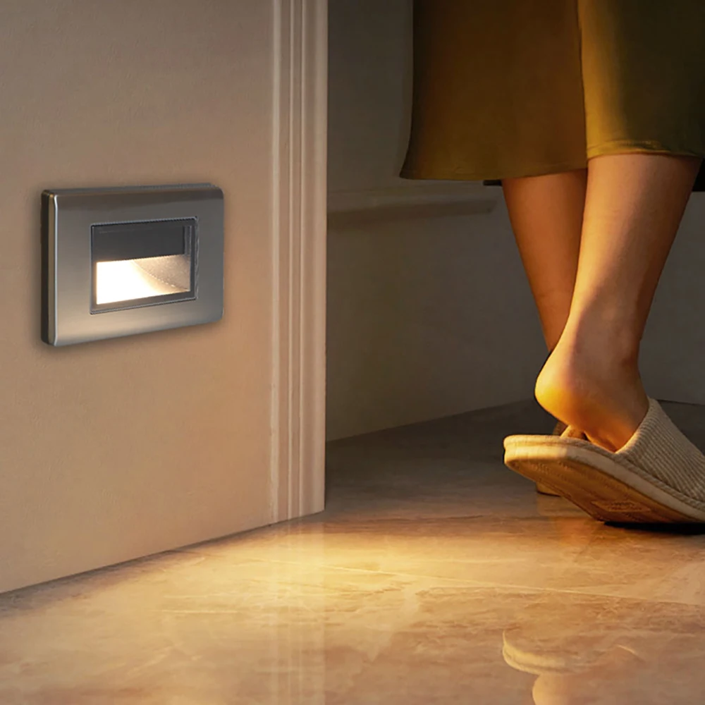 GONSU zhong shan led step lights square stair lighting indoor walking wall foot light led for stair