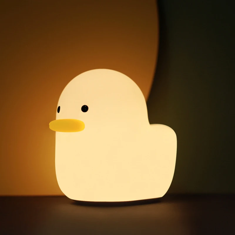 Wholesale Small Duck Led Night Sleeping Lamp Rechargeable USB Table Lamp Home Bedroom Decors