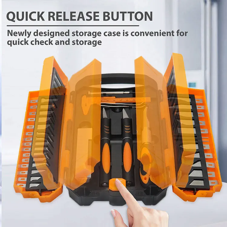 Sharp Blade Premium 37pcs carbon steel blade DIY Engraving Art Craft wood Chisel carving tools knife kit sets