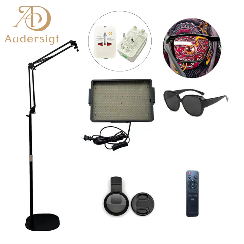 Kissure Removal Reflector Light Protection Tattoo Work CPL LED Light Accessories Kit Tattoo Artists Tattoo Vision polarizing kit