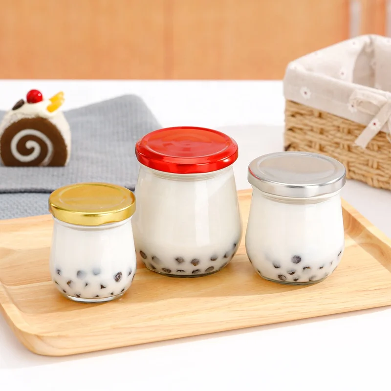 Ru Star Clear 300ml 500ml Glass Pudding Jar For Caviar Herb Jelly Jams Honey Tea Sauce Pepper Chili Powder