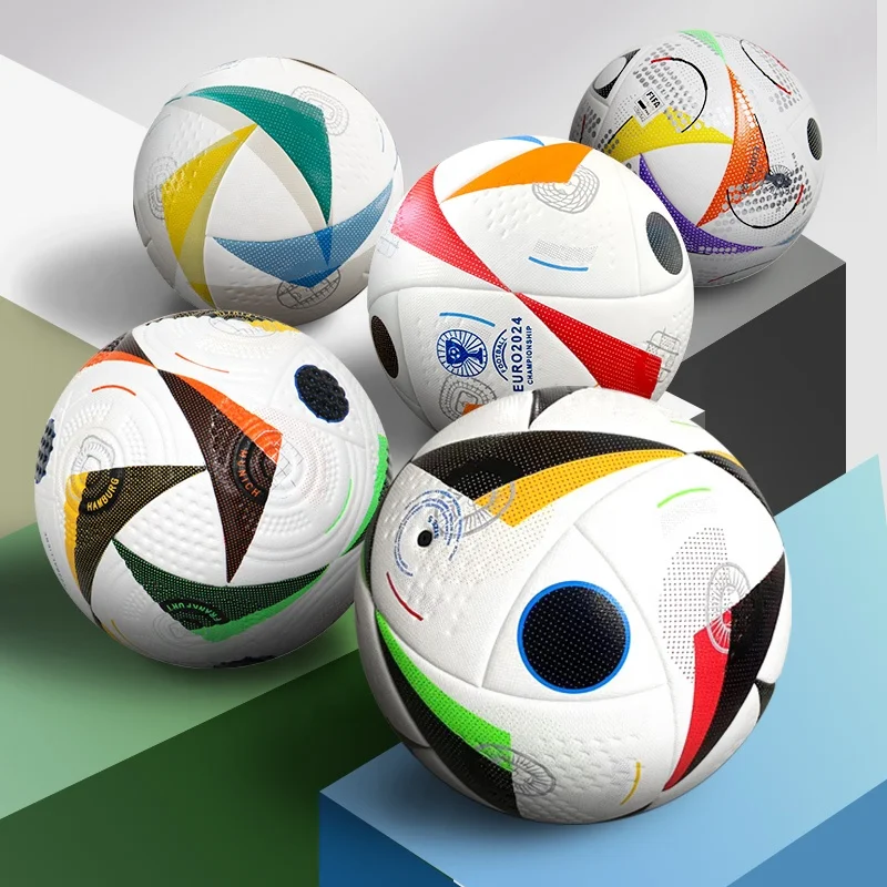 Aolan Euro Cup  Official Football  Size 5 Thermal Bonded PU Match Custom Logo Ball for Academy training Whosale