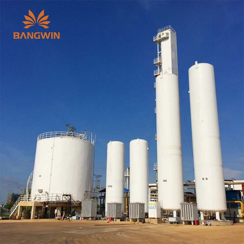 Bangwin Low Consumption Cryogenic Air Separation Plant Liquid Oxygen Nitrogen Argon Production Line