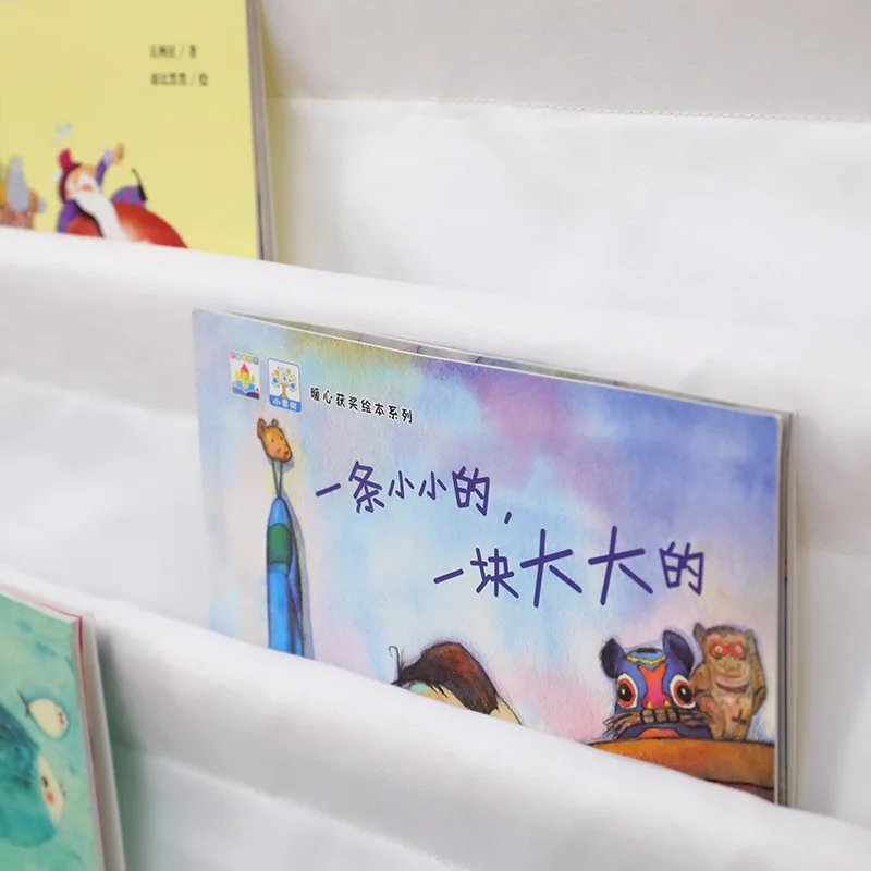 modern Floor Standing book rack bookshelf, Multilayer wooden kids Book Storage Organizer