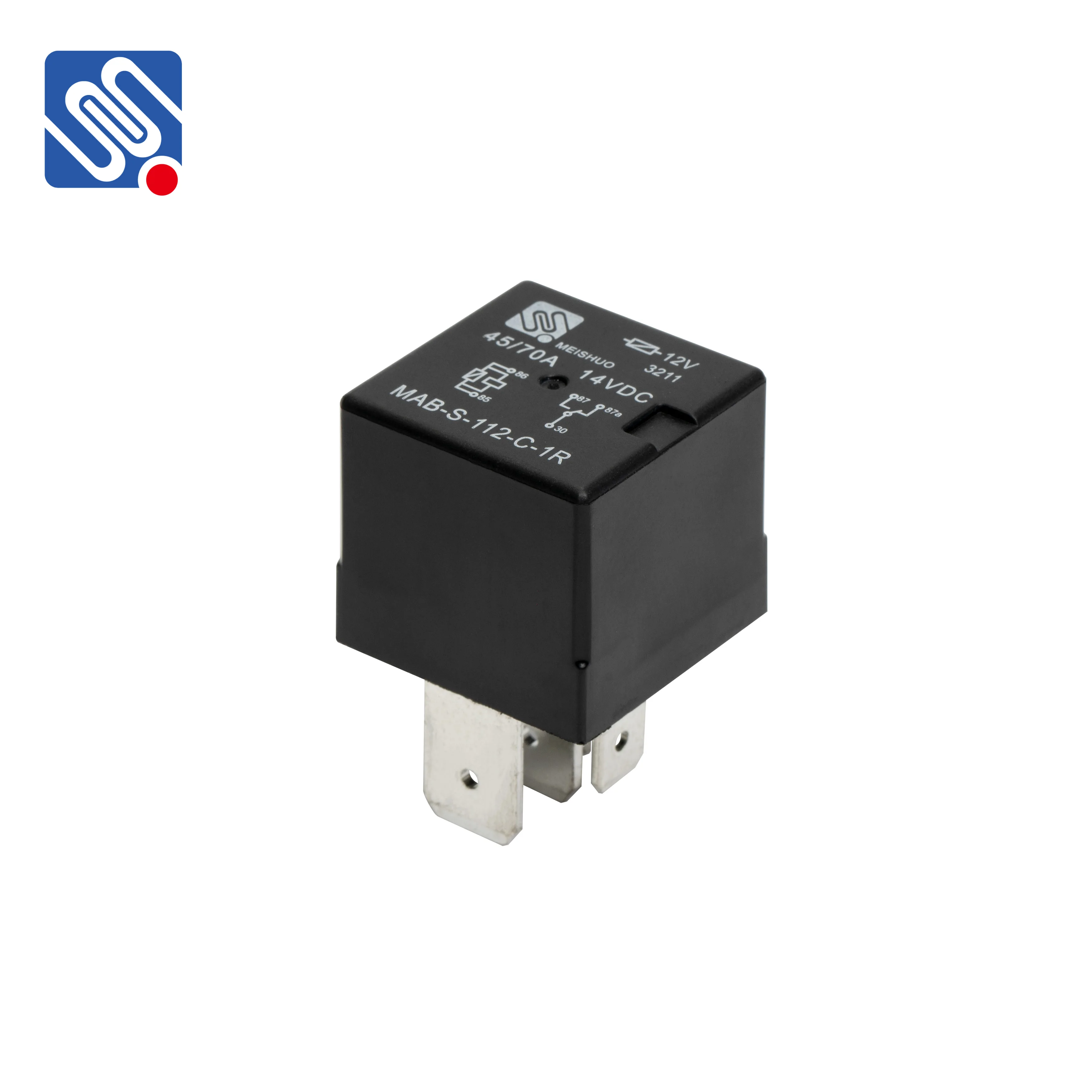 Meishuo MAB-S-112-C-1R 5 pin auto relay 45A 70A good price 12v automotive car relay factory