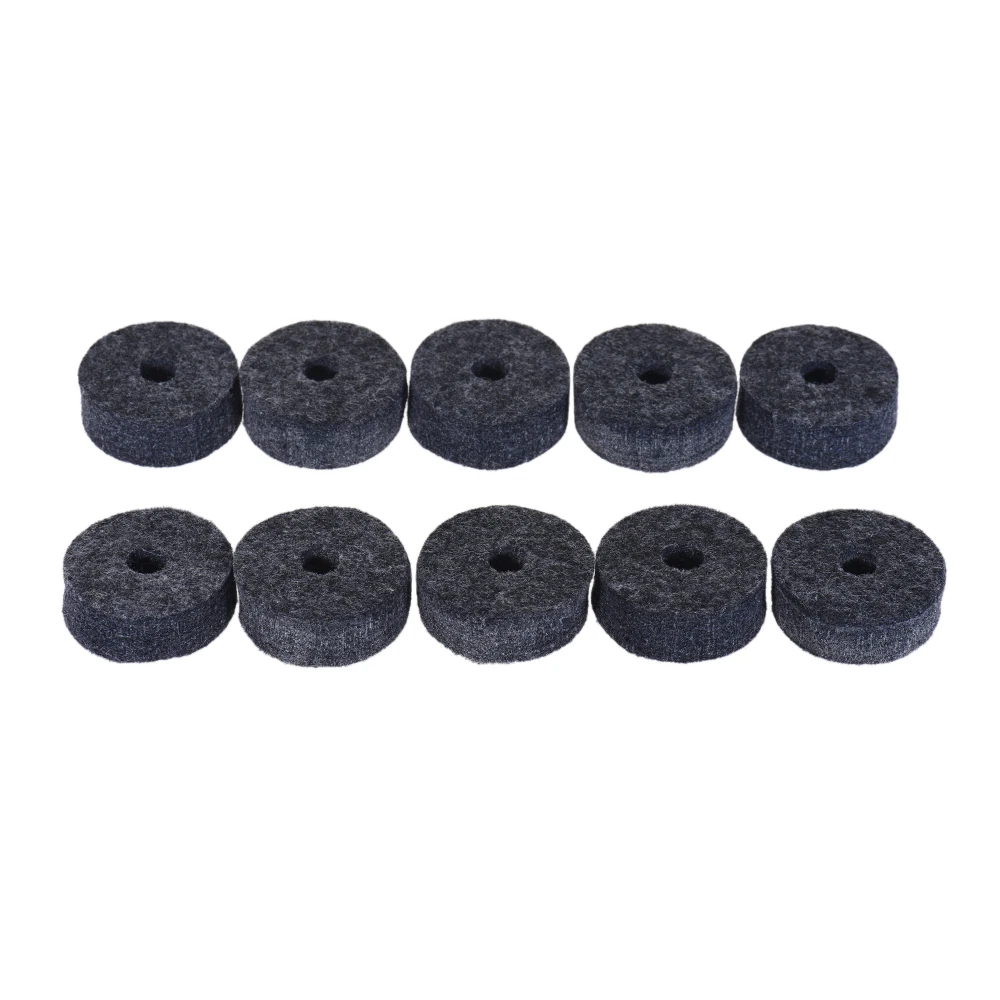 Cymbal Stand Part Cymbal Felts Washer Medium Size Gray 10PCS Musical Instrument Accessories
