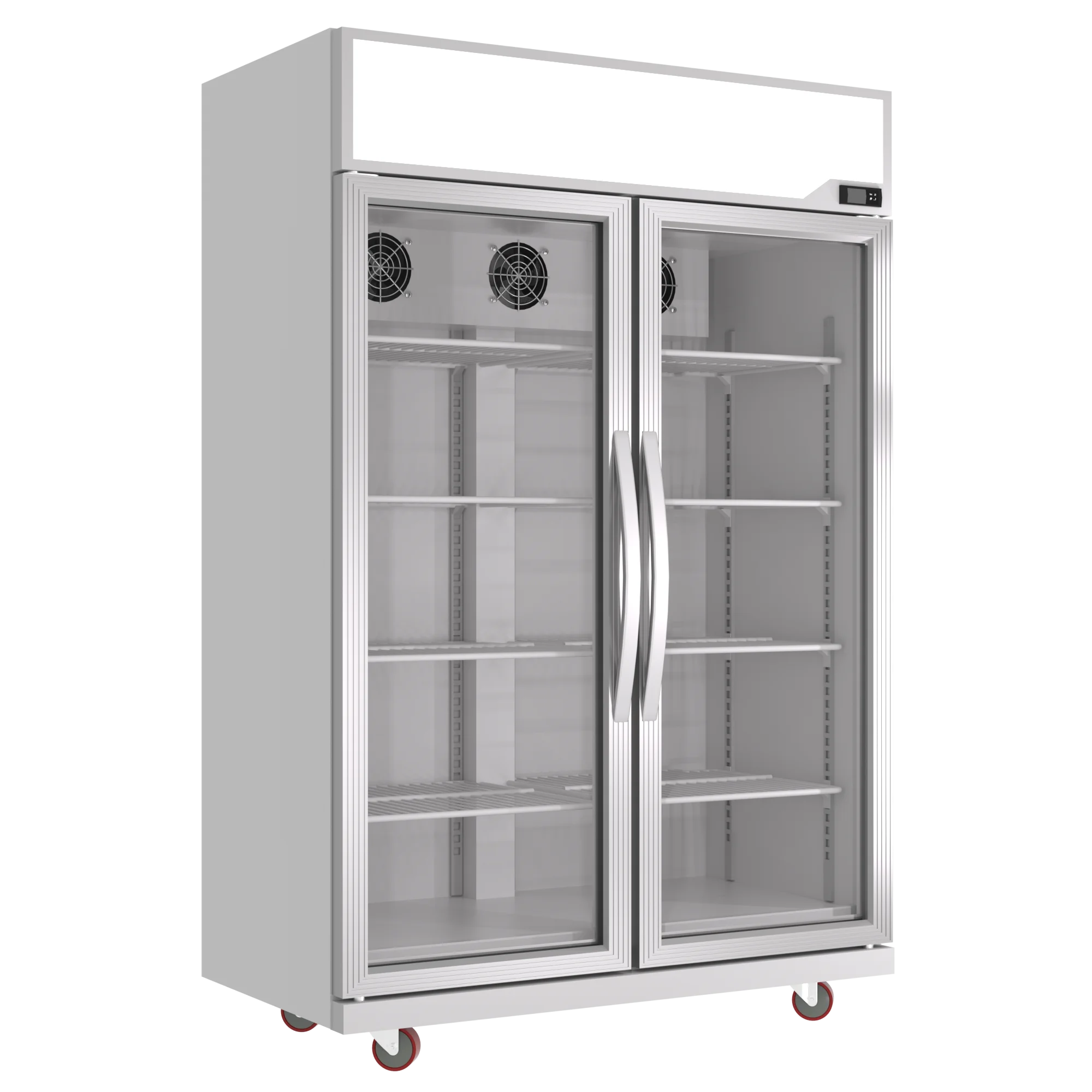Supermarket Bar Store Cinema Beverage Cold Soft Drink Glass Door Display Showcase Freezer
