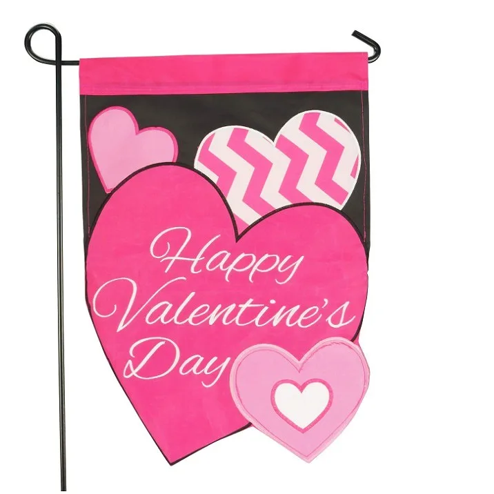 flag decoration Vertical Double Sided Embroidered garden flag can be customized to prevent wind and rain