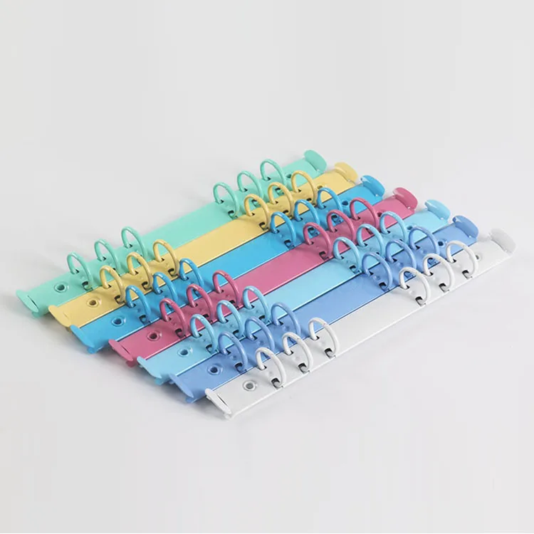 plating iron 6 ring binder a5 wholesale a5 ring binder stainless steel binder clips folder of different color