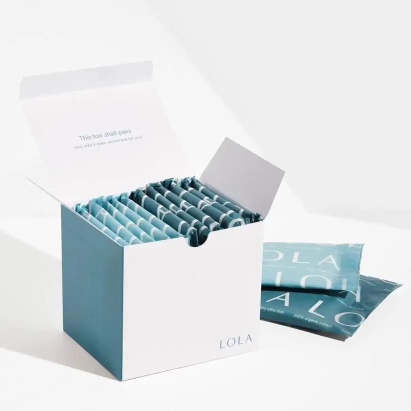 Wholesale Custom Fancy Sanitary Pad Packaging Box Eco-friendly Napkin Box Cardboard Paper Box