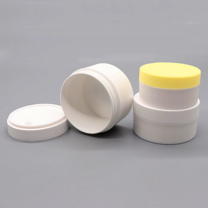 Индивидуальные матовые пластиковые банки 50 г 75 г 100 г 150 г 250 г для косметики, банки для маски из глины для лица