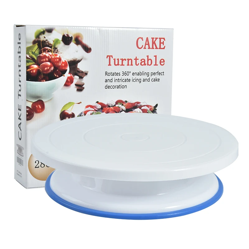 11'Cake Turntable Stand Rotating Cake Stand Professional Rotating Icing Turntable