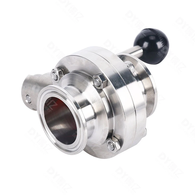 Direct Factory Sale Good Quality Stainless Steel Sanitary Butterfly Valve Quick Install Manual Control Food Grade Tri Clamp