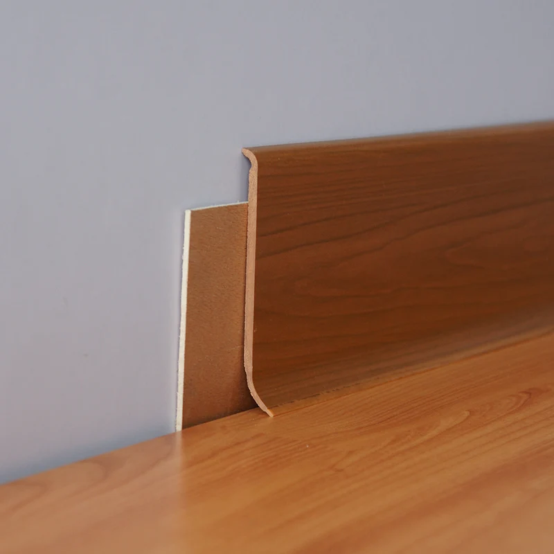 Foamed pvc skirting flame retardant waterproof pvc foam skirting board