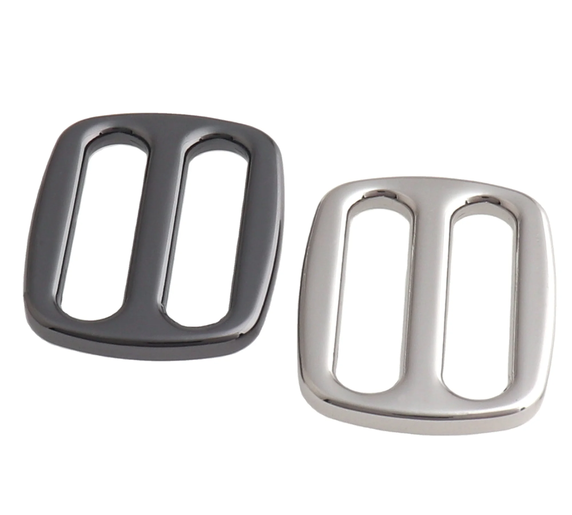 Factory customization High Quality Tri-glide Custom Gold stainless steel Metal Buckle For Bag Strap Adujuster Bag Buckle