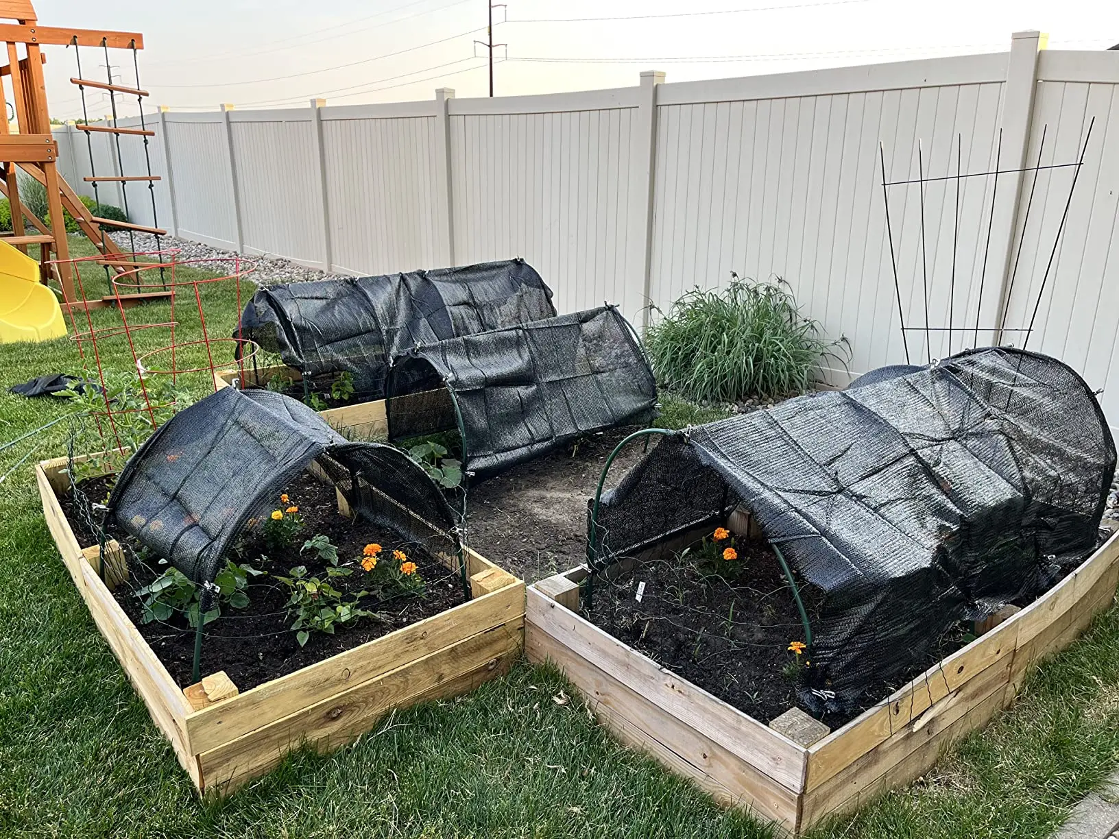 Vegetable planting greenhouse bracket vegetable mini greenhouse set vegetable protection rack