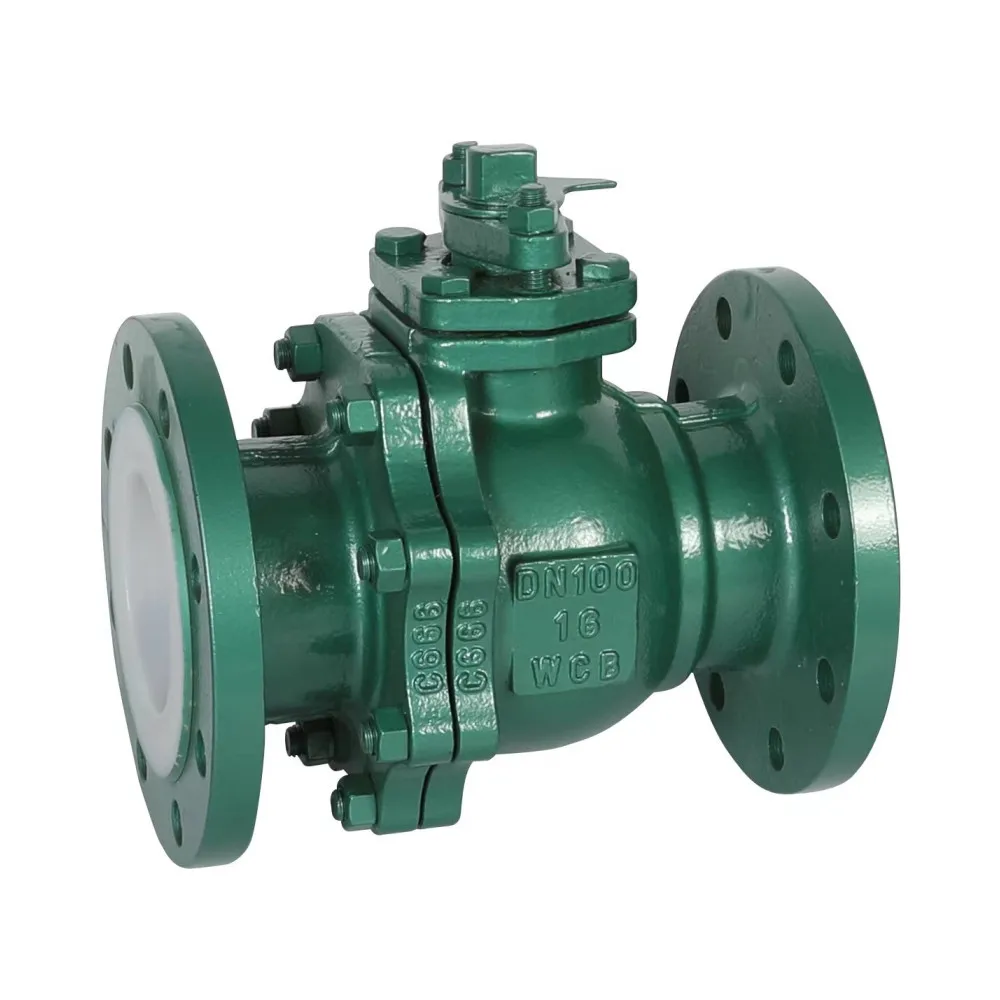 Stainless steel  fluorine lining corrosion resistant up and down spreading manual electric pneumatic ball valve