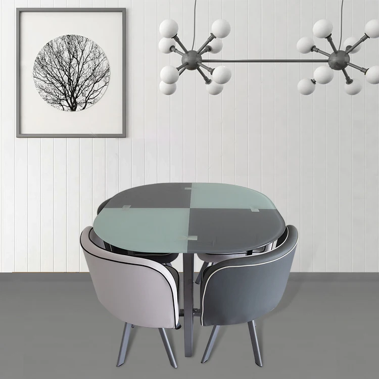 2021 Free Sample Restaurant Furniture Extendable 10 Seater Glass Made Small Korean Royal Dining Table In Vietnam
