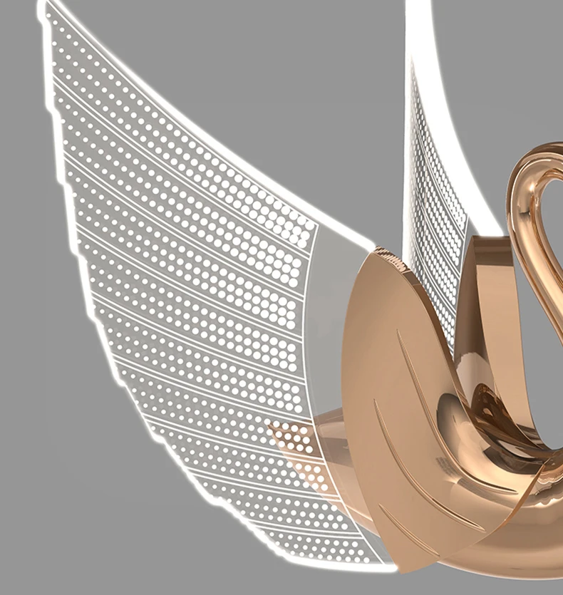 Home decorative luxury wall lamp indoor swan shape modern wall lamp Golden Plated sconce wall light