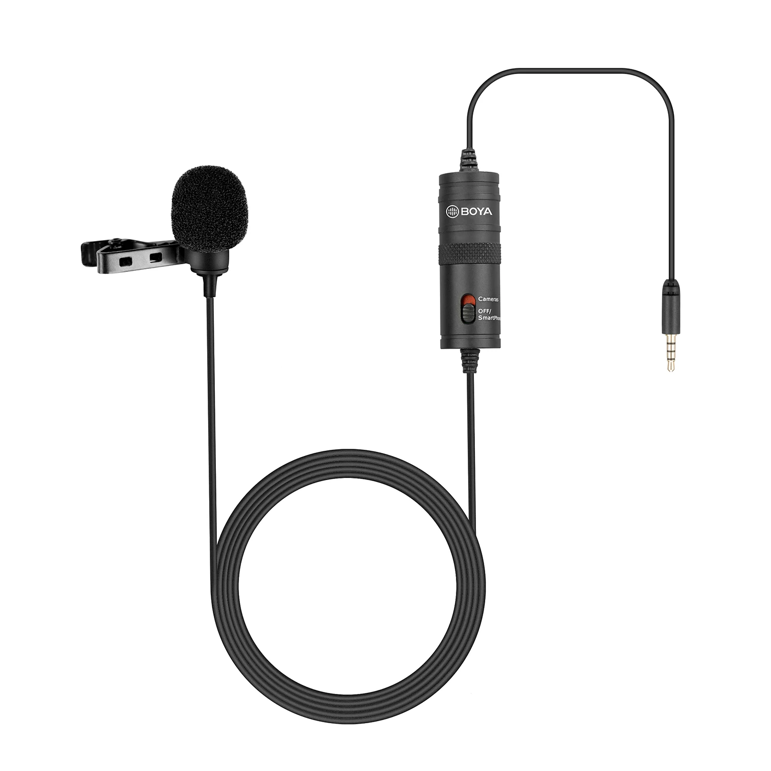 BOYA BY-M1 M1 PRO Wholesale 3.5mm jack Lapel Mic Collar Smartphones Laptop Micro 6M long Mini Cravate Microphone