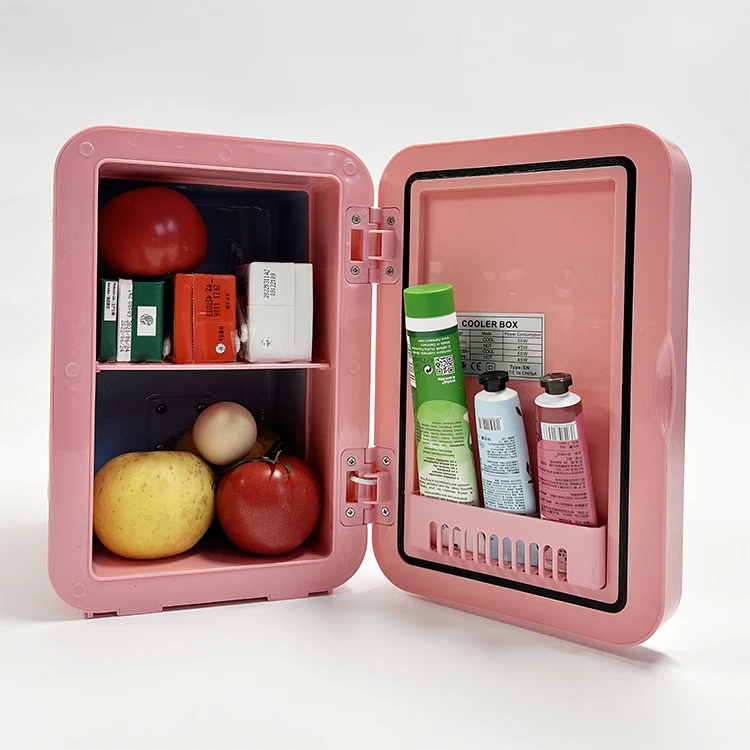 New Design 8L LED Light Makeup Fridge Cosmetic Storage Portable Mini Skin Care Refrigerator for Bedroom Office Car