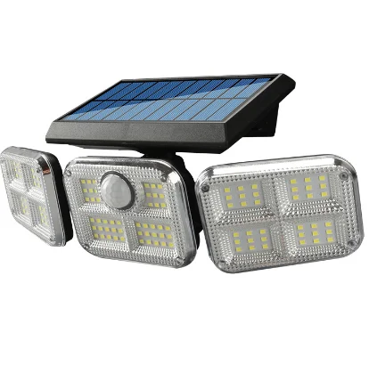 114 led outdoor waterproof Panta Safe Light three heads Motion Sensor Wall Light Garden eco-pi other solar lights