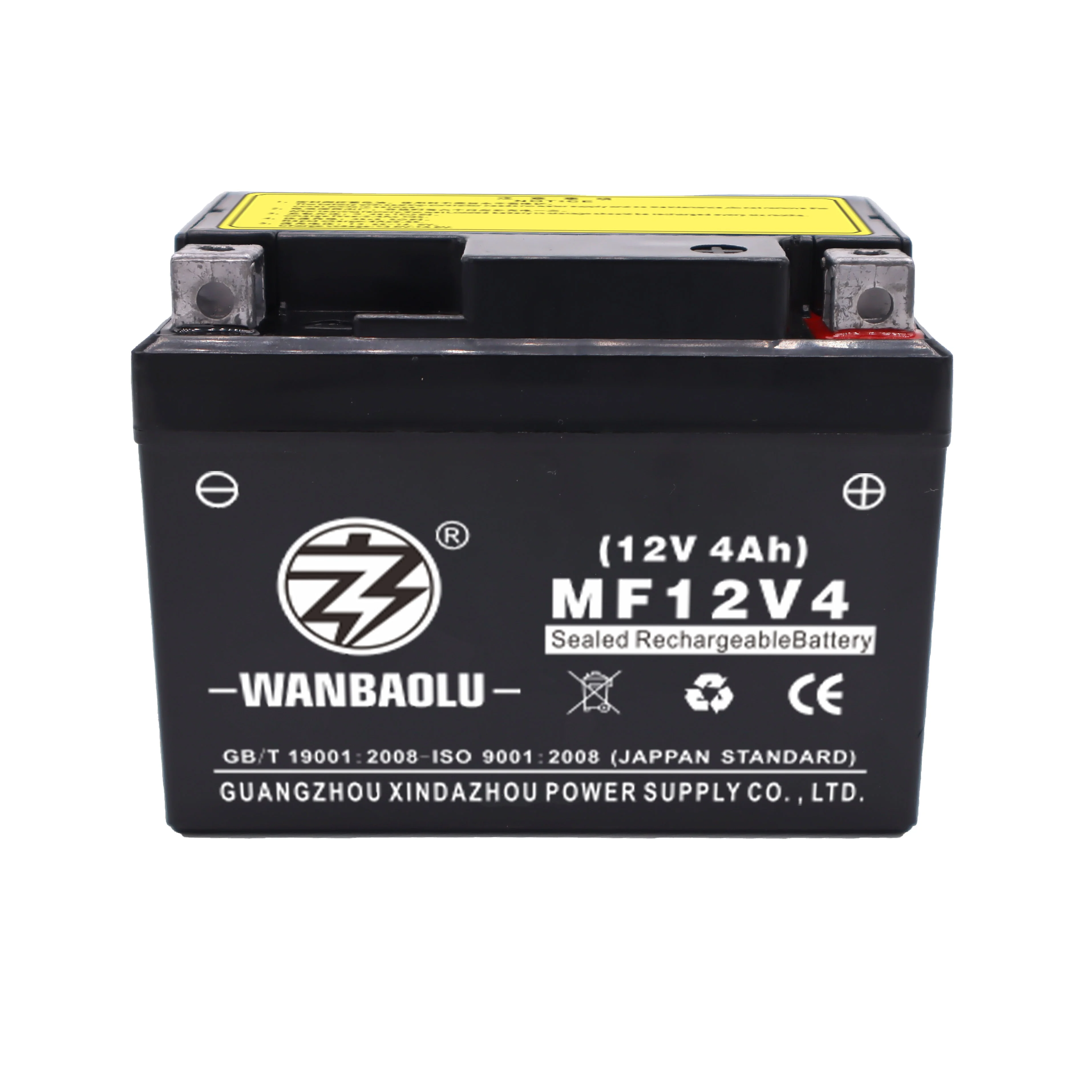 China factory motorcycle parts YB4L-B,YB4L-A,12N4-3B,YTX4L-BS,YTZ5S motorcycle battery