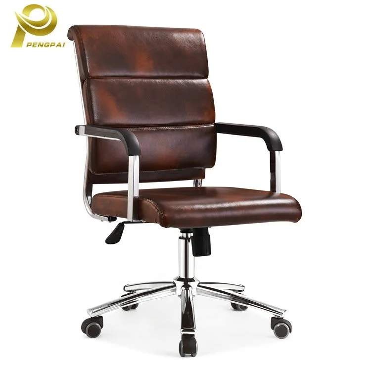 Classy Ajustable boss CEO Executive PU Cowhide Leather Chair Adjustable  Ergonomic Computer Chair