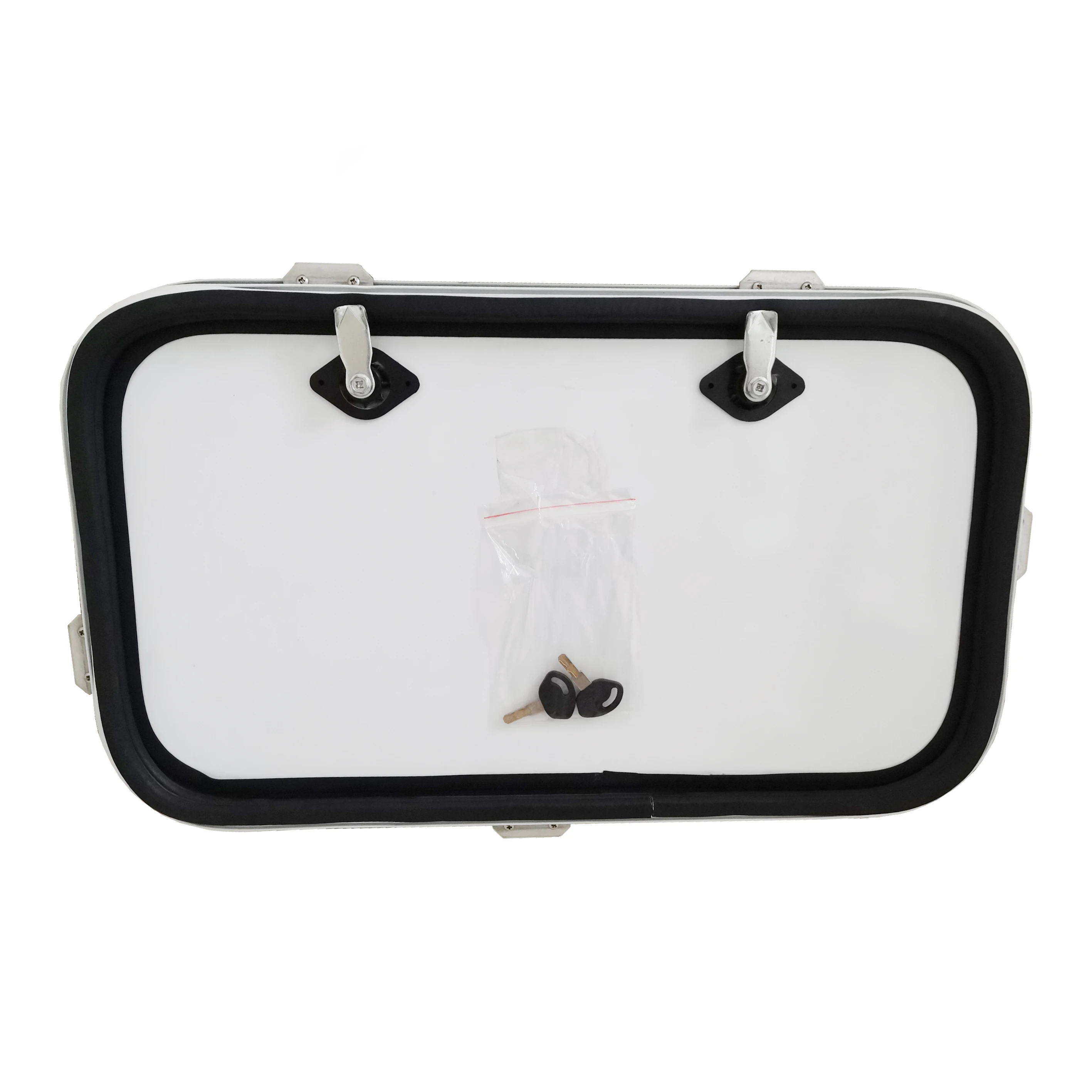 Tongfa caravan rv storage doors hatch with aluminum alloy frame and vents