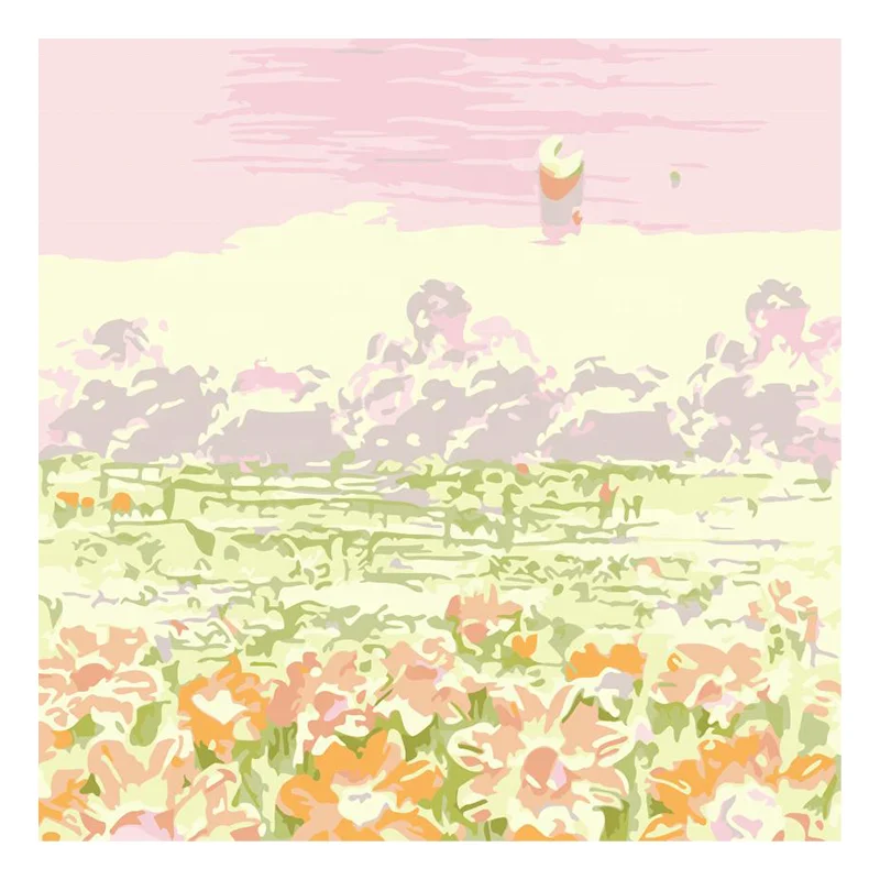 Beautiful Natural Scenery Design art diy digital oil painting by numbers with frame for kids