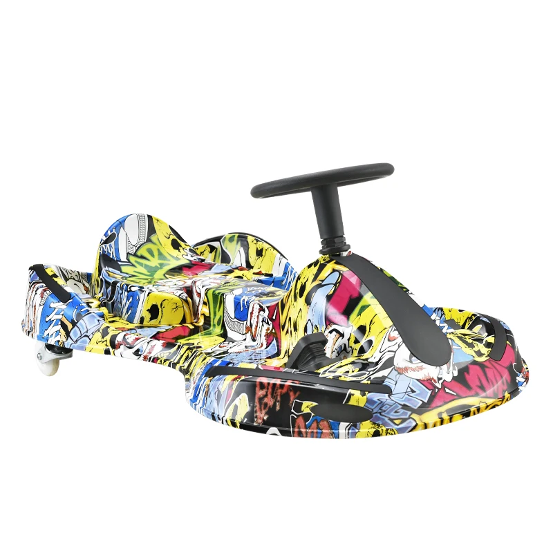 Electric Crazy Go Kart Ride On Car For Big Kids Age 6-12 Drive Toy 36v Power Steering Wheels Sit And Spin Crazy Drift Cart