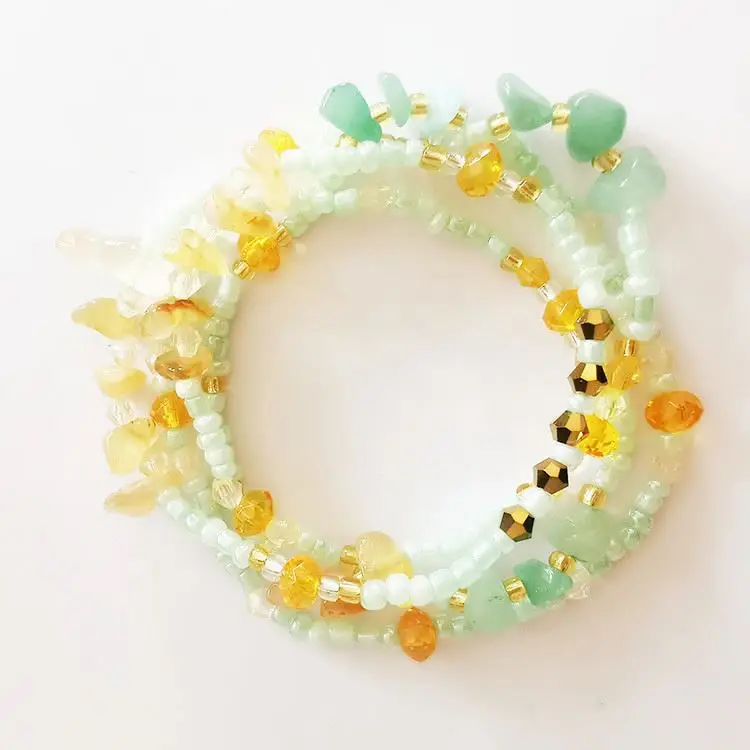 Wholesale authentic waist beads  colorful body chain Cotton waist tieAdjustable vitality bikini accessories Crystal waist beads