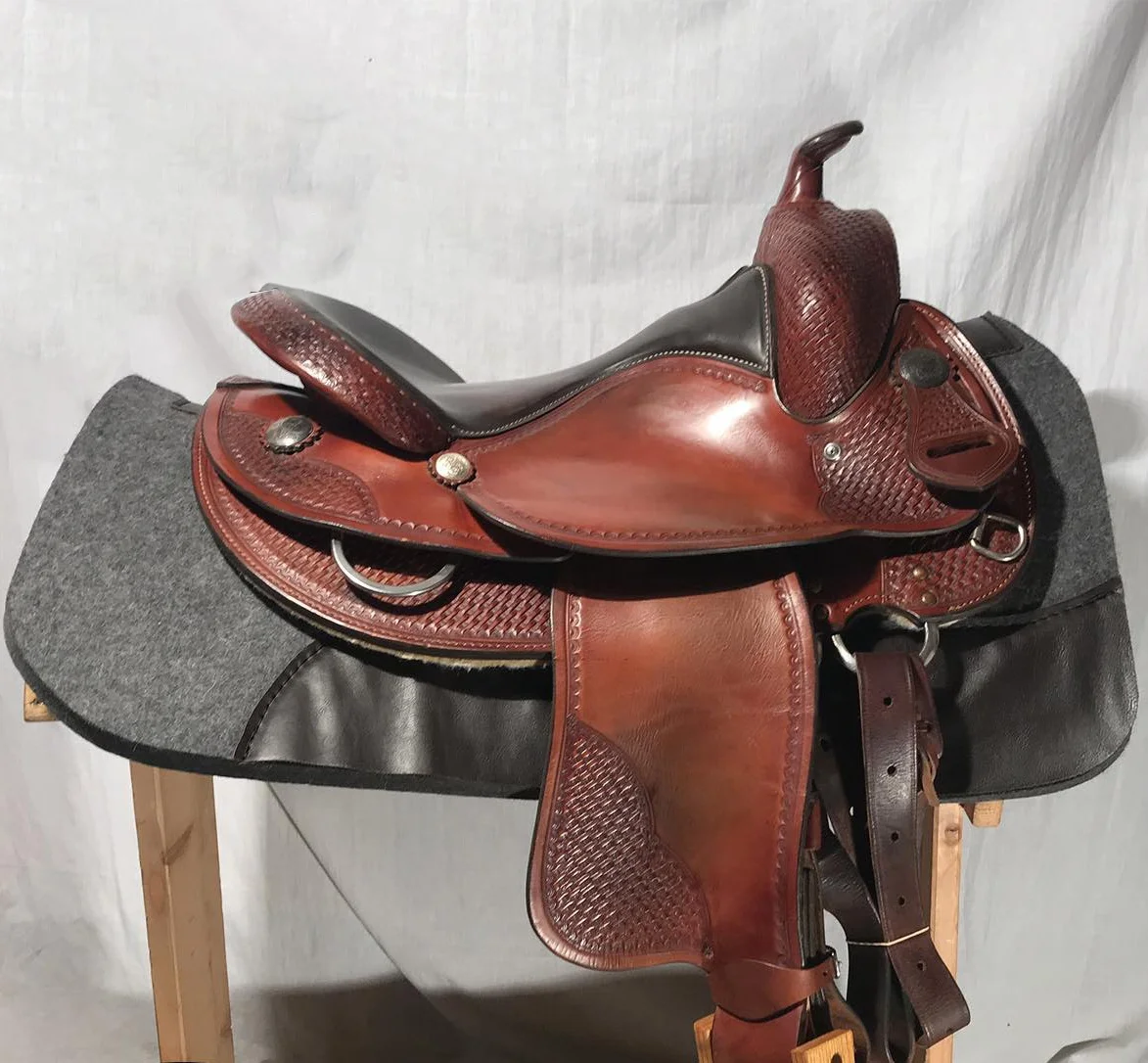 Коровья мальчик однослойный плетеный коврик для лошадей из натуральной шерсти в западном стиле