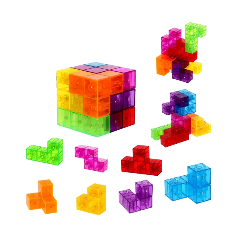 SOMA cube Magnetic Building Blocks Magic Magnetic 3D Puzzle Cubes Magnetic Soma Cube