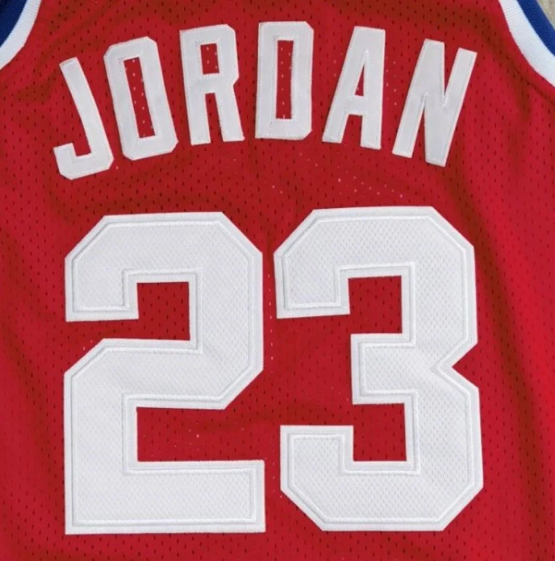 Michael 23 Red All-Star Best Quality Stitched Basketball Jersey
