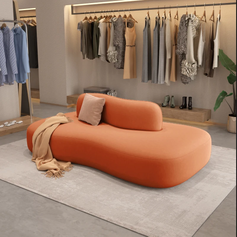 Modular Two-Sided Sofa Furniture Creative for Hotels Beauty Salons Clothing Stores Dining Areas Hotel Lounge Fabric