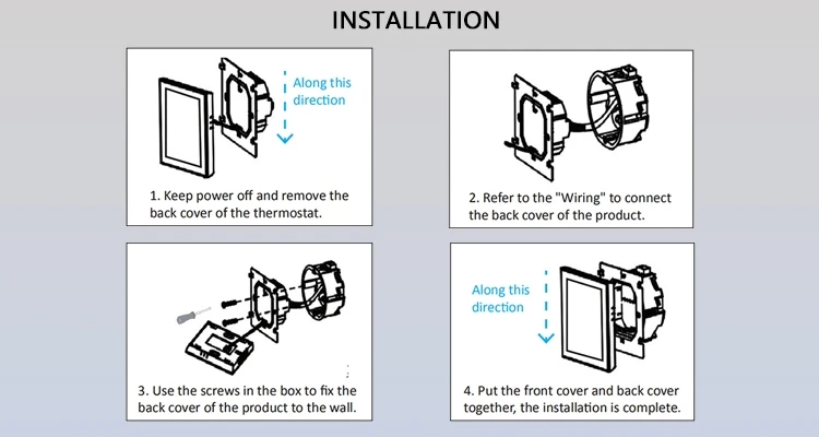 ewelink App Smart Wall-hung Sapules Wifi Thermostat For Water Boiler Electric Heating System