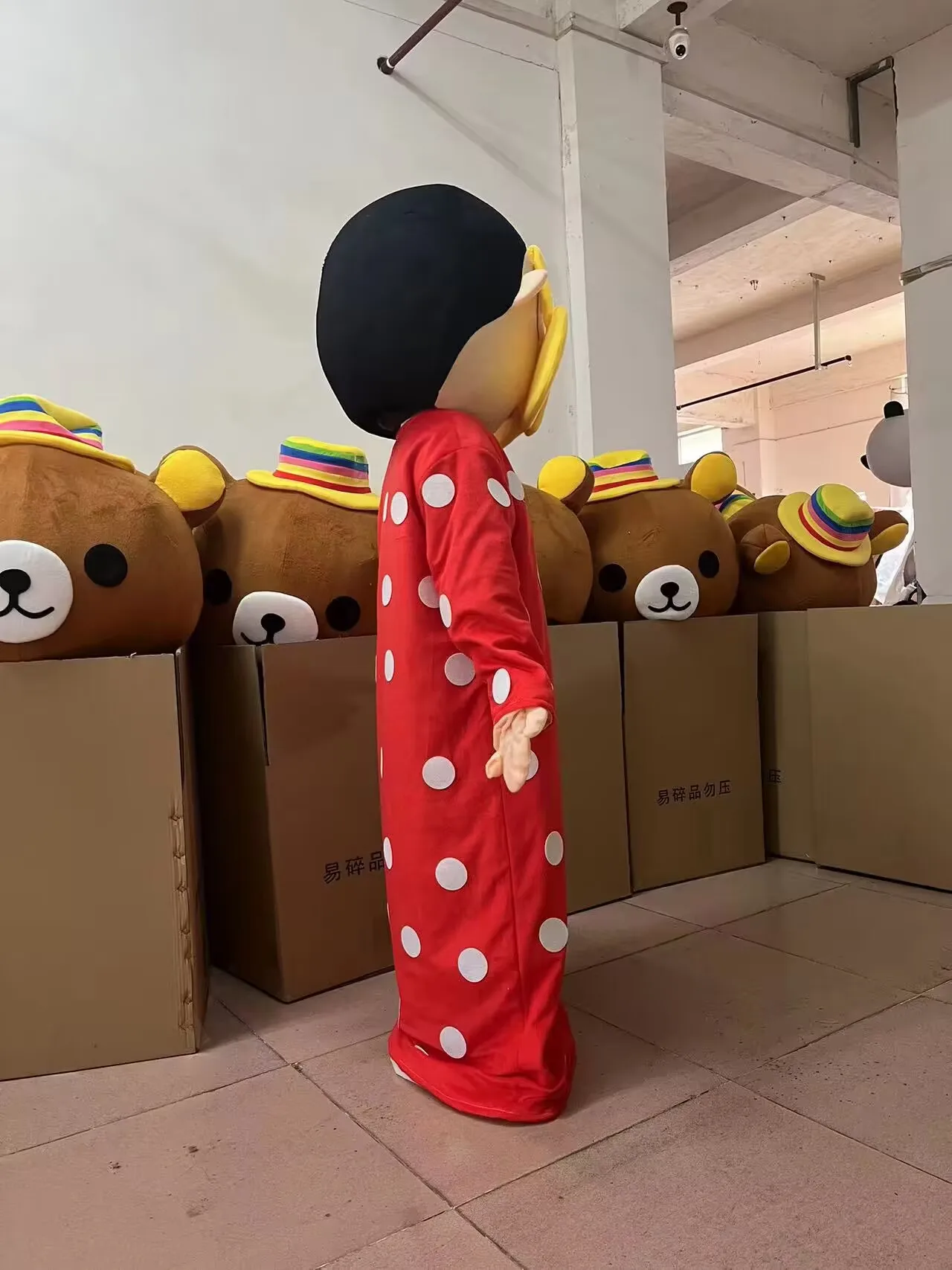 Happy Island Human People Doll Lovely Adult Cartoon India Girl Mascot Costume for Advertising Mascot Costume