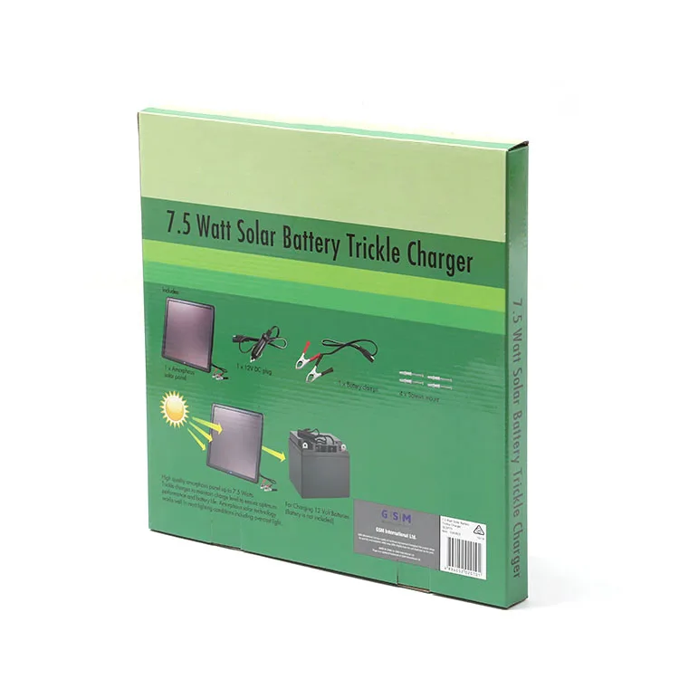 sun energy portable solar panels miniature 7.5 W amorphous portable solar generator for garden solar light or car battery