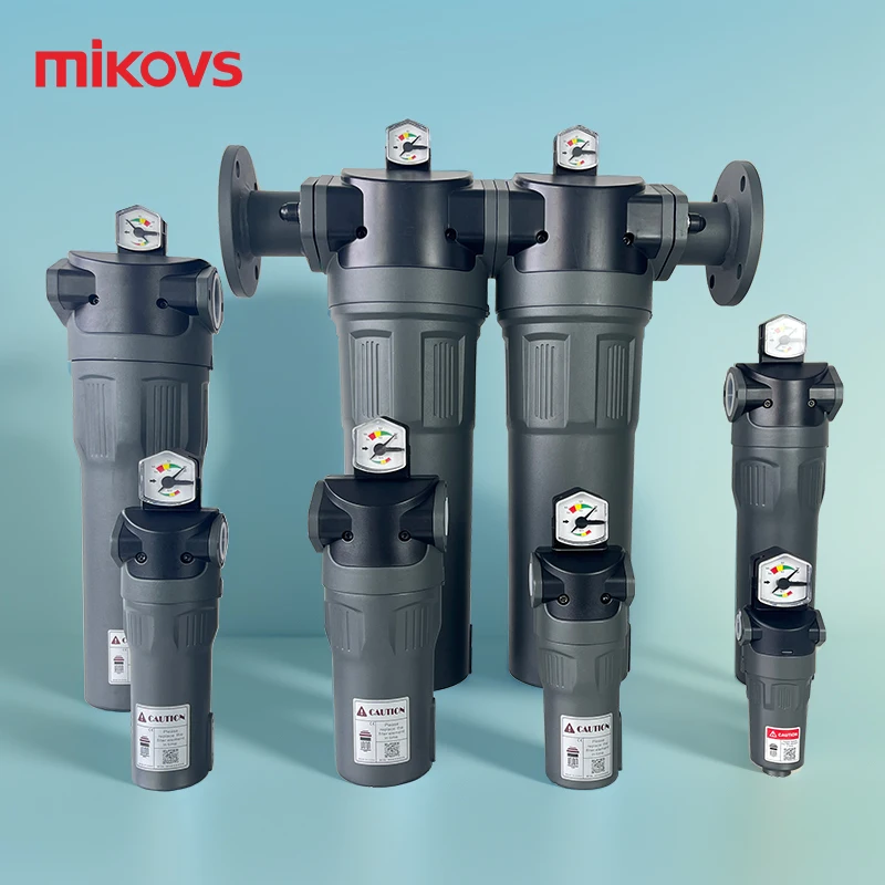 High Efficiency precision air filter Air Compressor Line Filter for Working Pressure of 1.0Mpa
