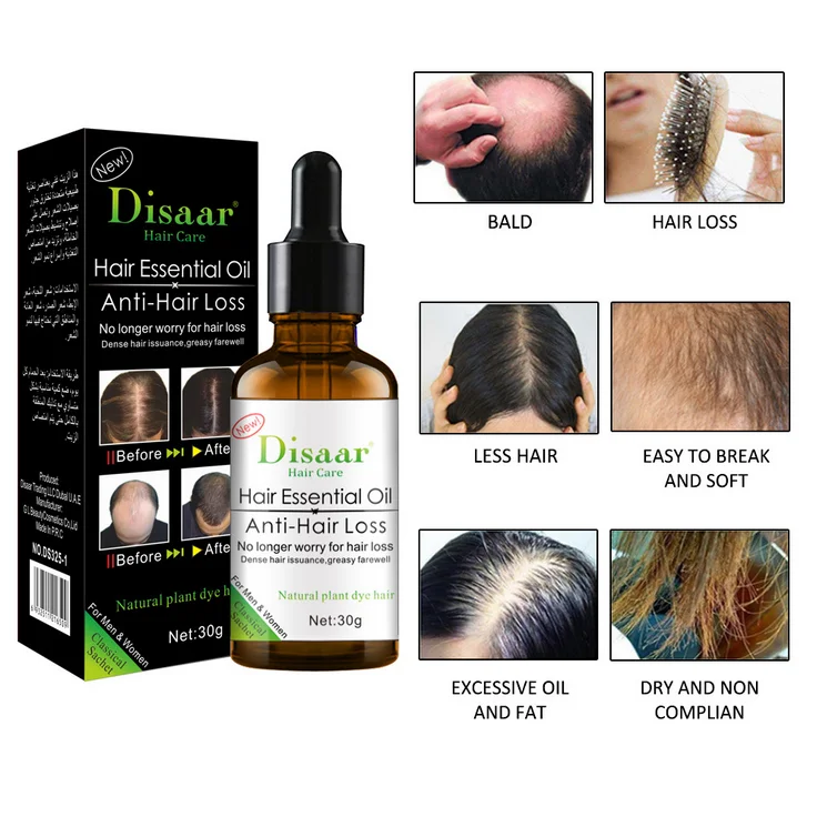 Disaar Organic Ginger Hair Care Scalp Oil Control Loss Treatment Hair Essential Oil