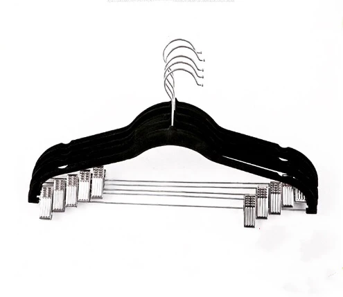 Velvet skirt hanger shirt hanger, plastic hanger produced by Chinese manufacturers